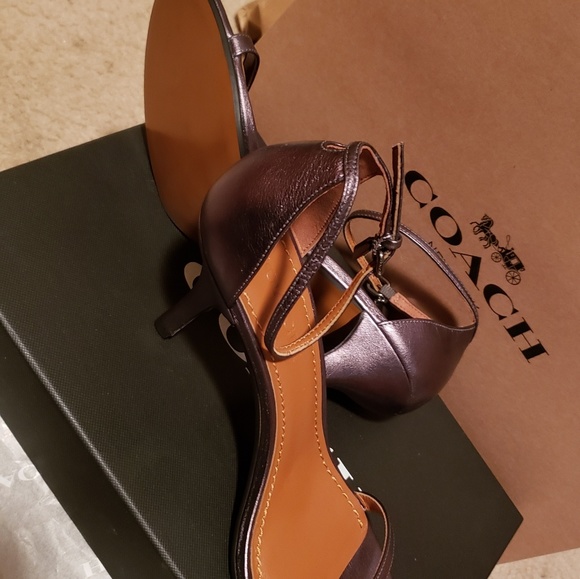COACH 65MM HEEL SANDAL NIB SIZE 8.5 - Picture 4 of 8